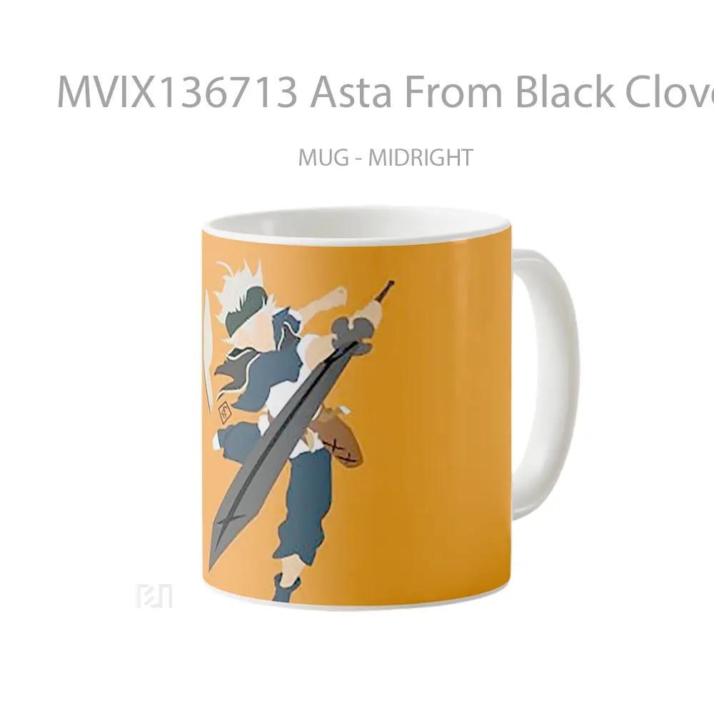 Mug Asta From Black Clover Gelas Keramik Unik - All-side / Desain
