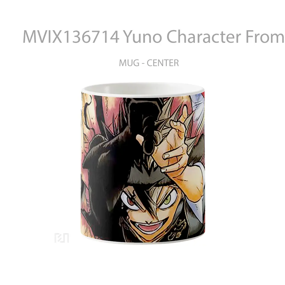 Mug Yuno Character From Black Clover Gelas Keramik Unik