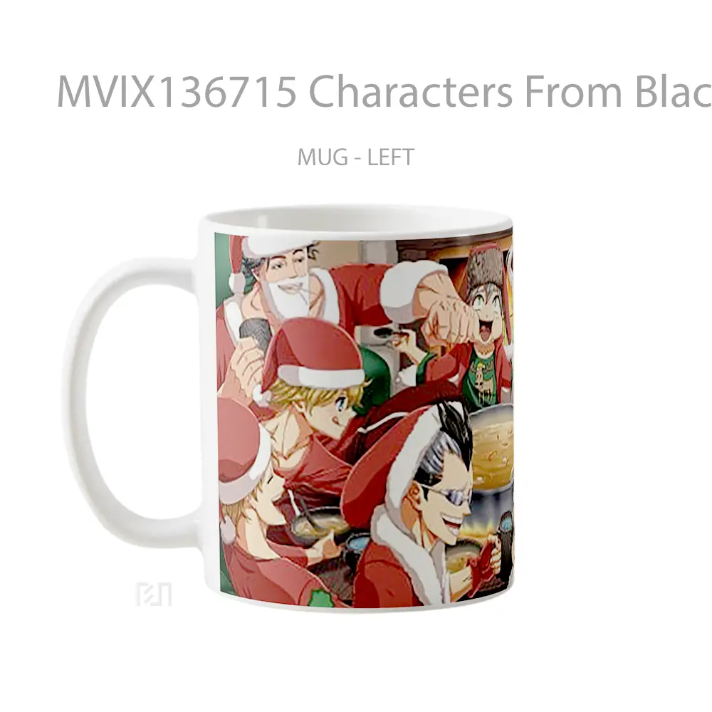Mug Characters From Black Clover Christmas Gelas Keramik Unik - All-side / Desain