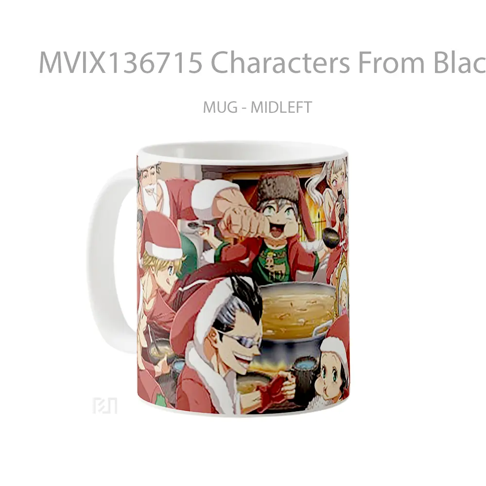 Mug Characters From Black Clover Christmas Gelas Keramik Unik - All-side / Desain