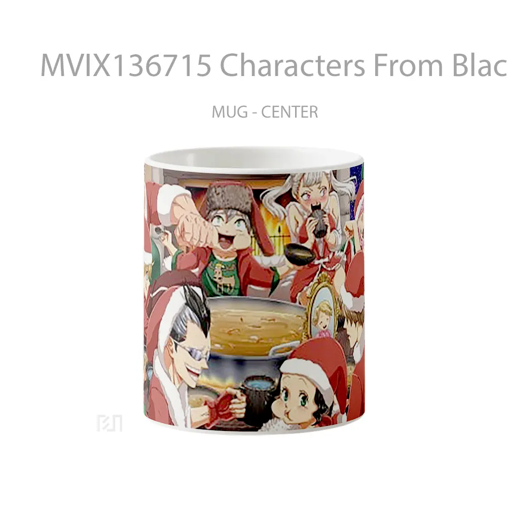 Mug Characters From Black Clover Christmas Gelas Keramik Unik