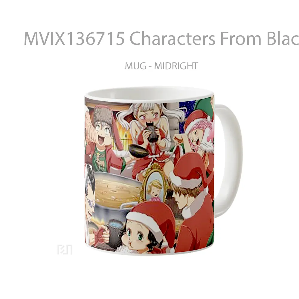 Mug Characters From Black Clover Christmas Gelas Keramik Unik - All-side / Desain