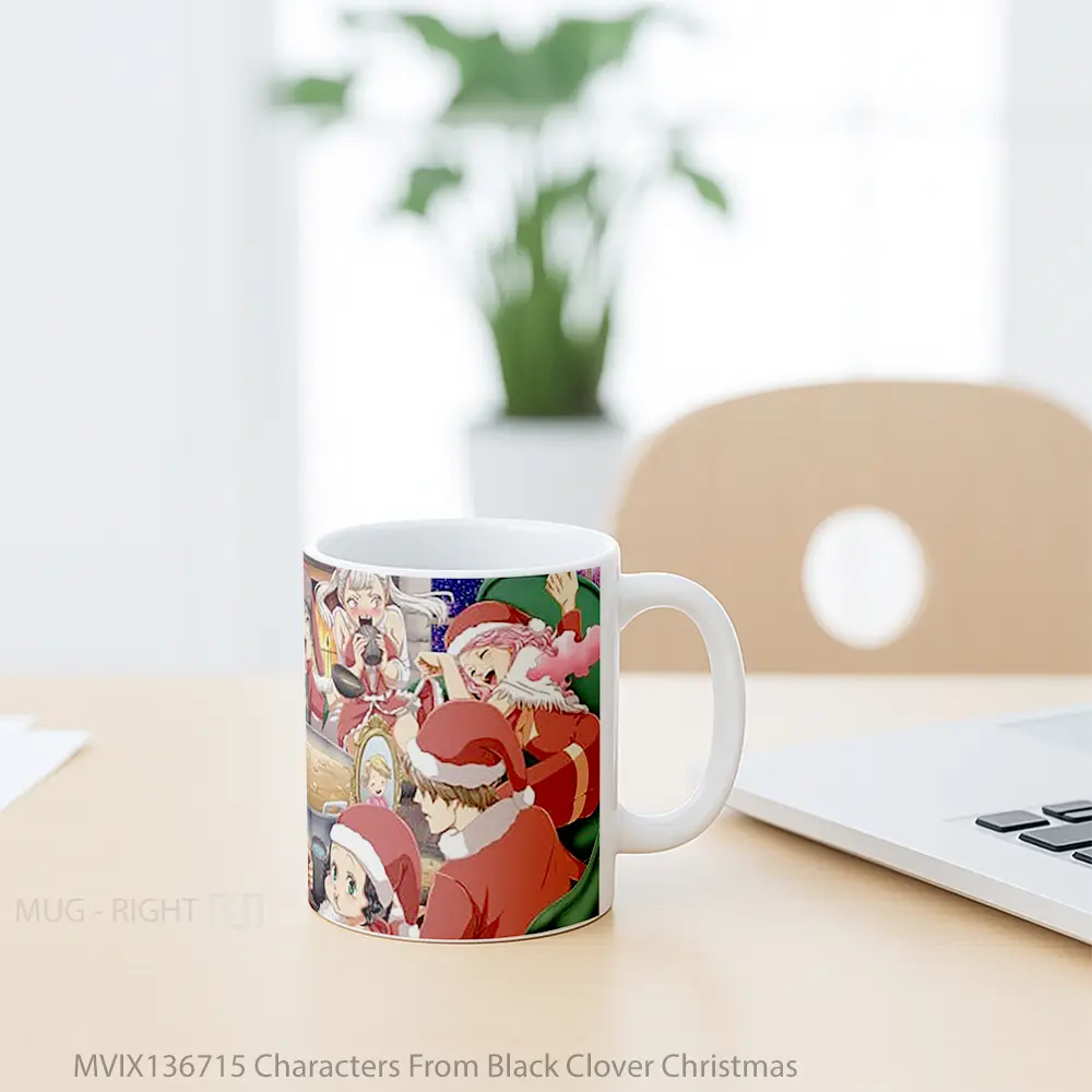 Mug Characters From Black Clover Christmas Gelas Keramik Unik - All-side / Desain