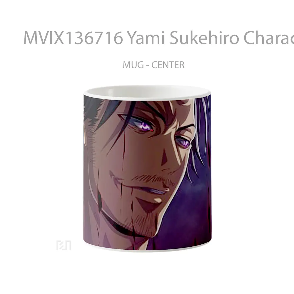Mug Yami Sukehiro Character From Black Clover Gelas Keramik Unik