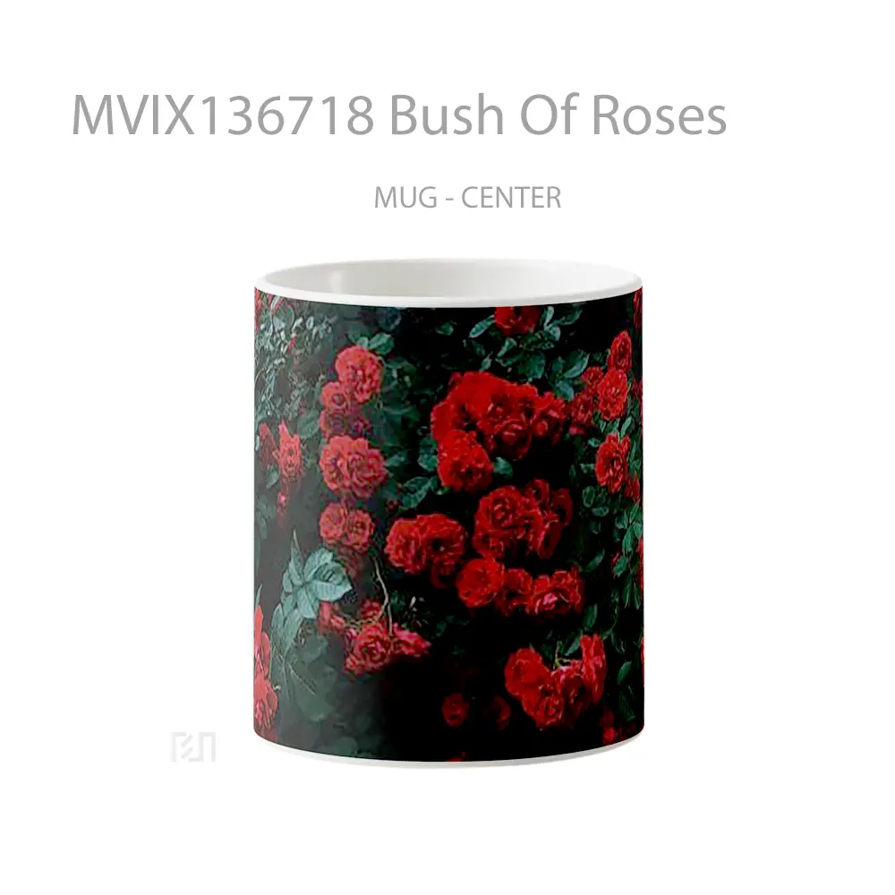 Mug Bush Of Roses Gelas Keramik Unik