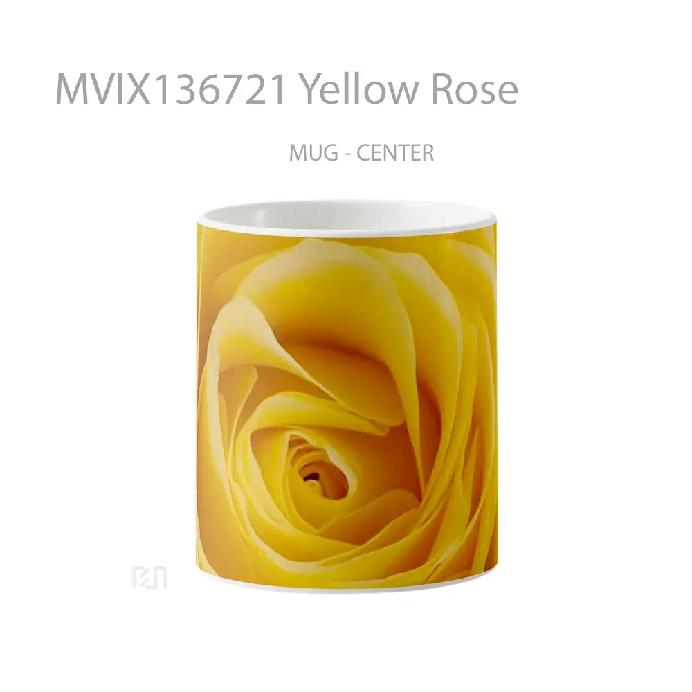 Mug Yellow Rose Gelas Keramik Unik