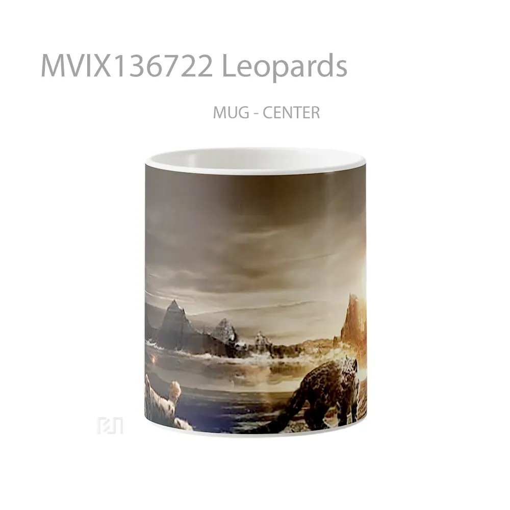 Mug Leopards Gelas Keramik Unik