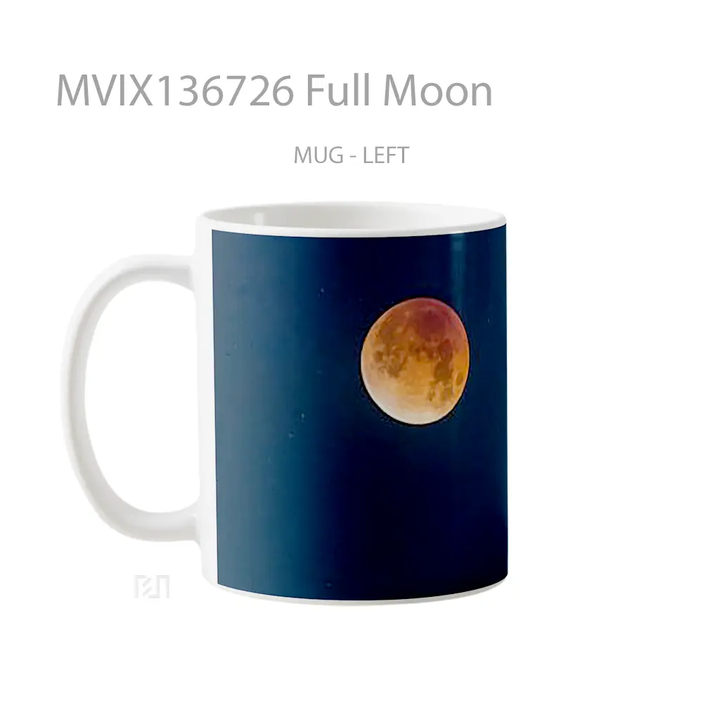 Mug Full Moon Gelas Astronomi - All-side / Desain