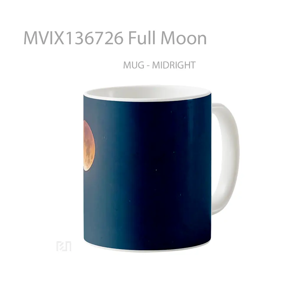 Mug Full Moon Gelas Astronomi - All-side / Desain
