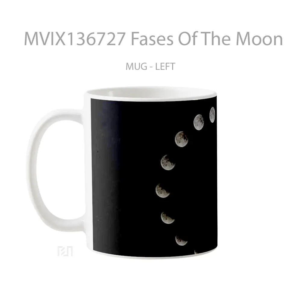 Mug Fases Of The Moon Gelas Astronomi - All-side / Desain