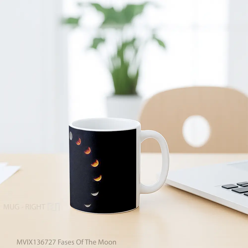 Mug Fases Of The Moon Gelas Astronomi - All-side / Desain