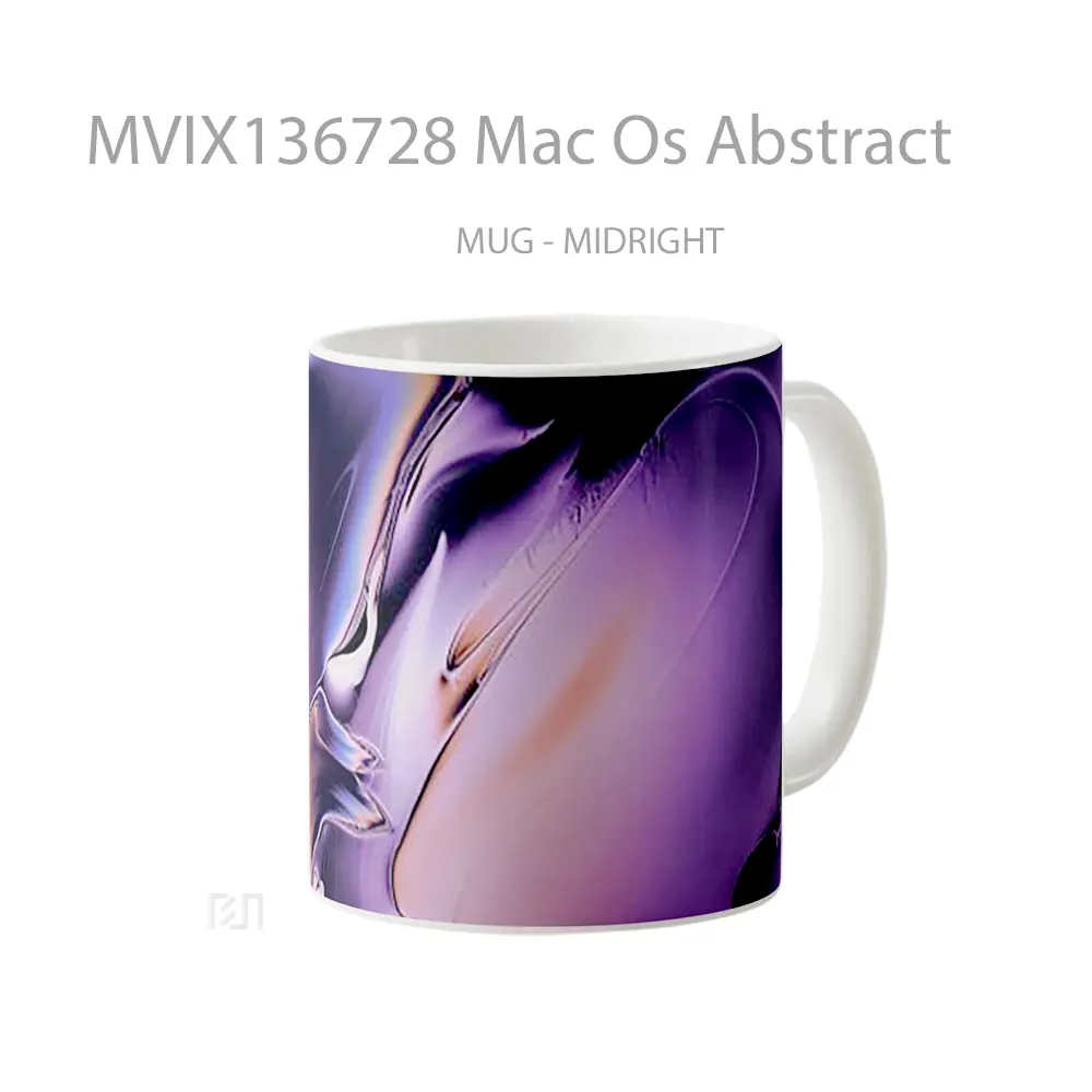Mug Mac Os Abstract Gelas Seni Modern - All-side / Desain