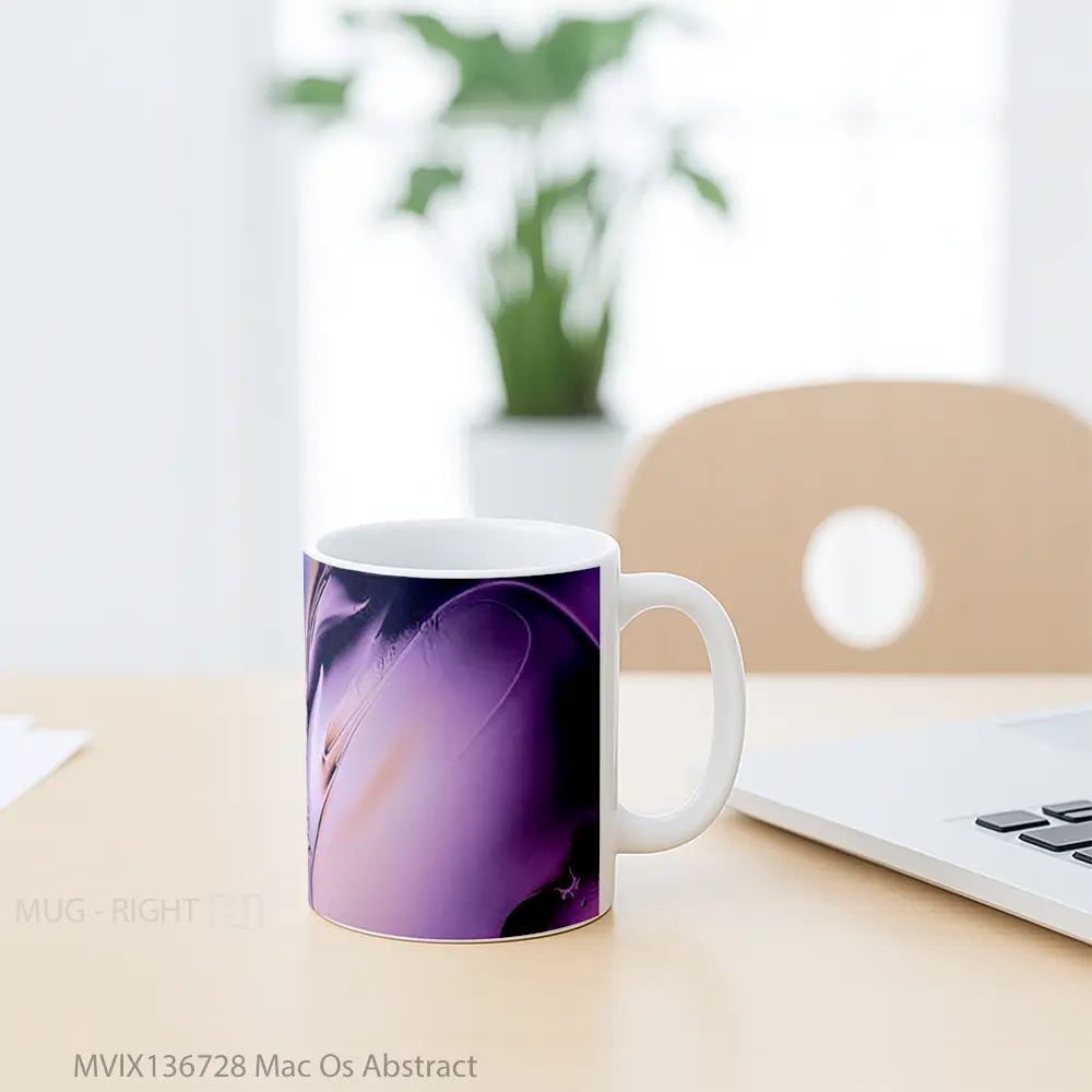Mug Mac Os Abstract Gelas Seni Modern - All-side / Desain