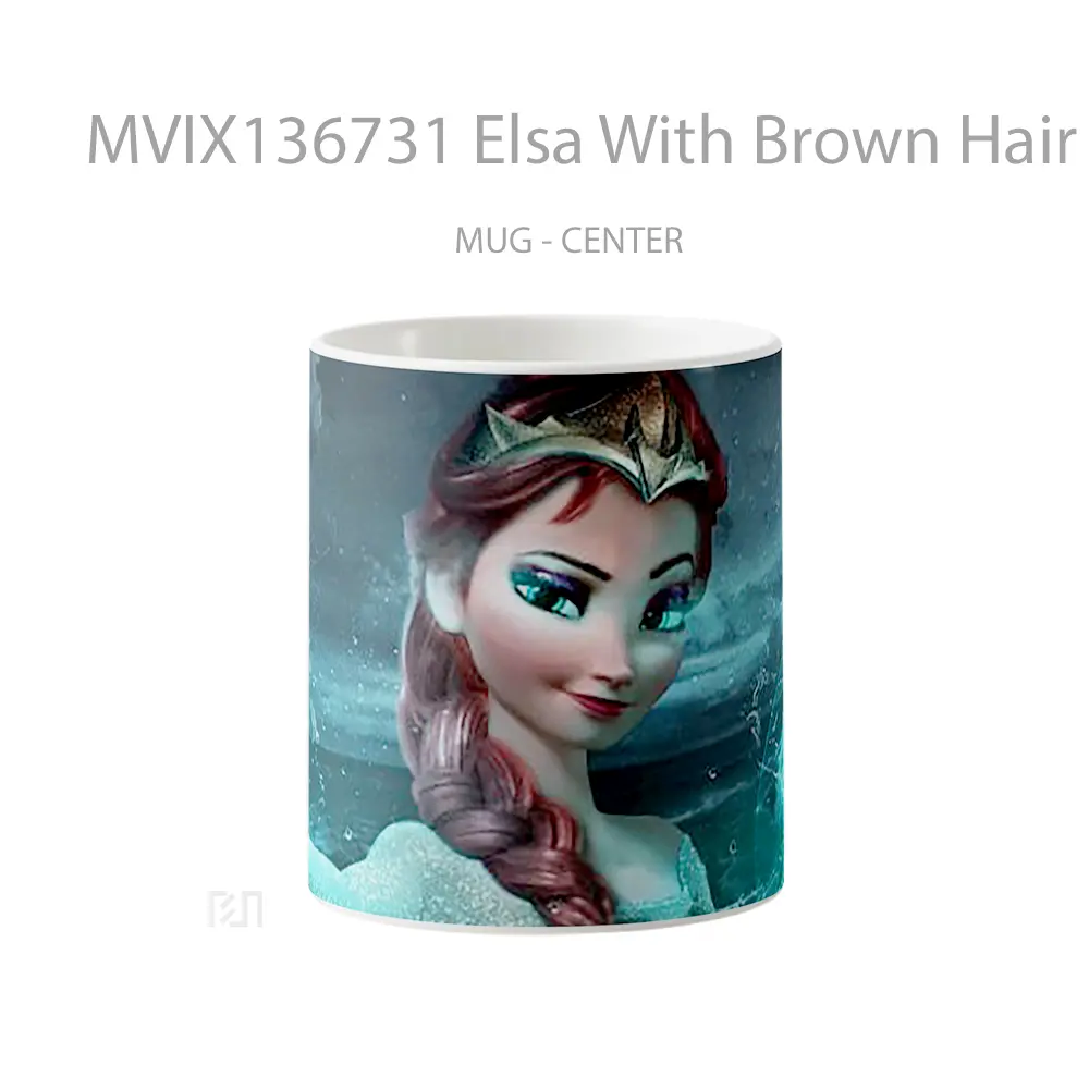 Mug Elsa With Brown Hair Gelas Keramik Unik