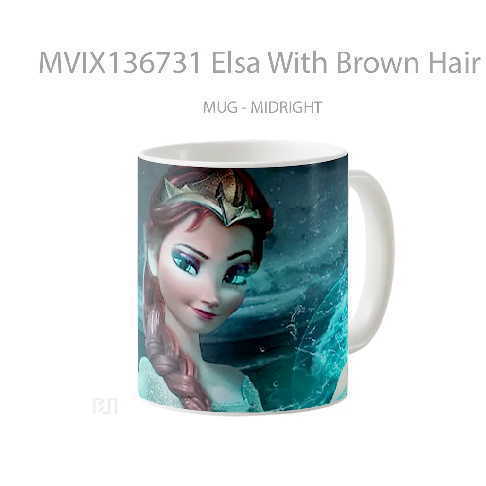 Mug Elsa With Brown Hair Gelas Keramik Unik - All-side / Desain
