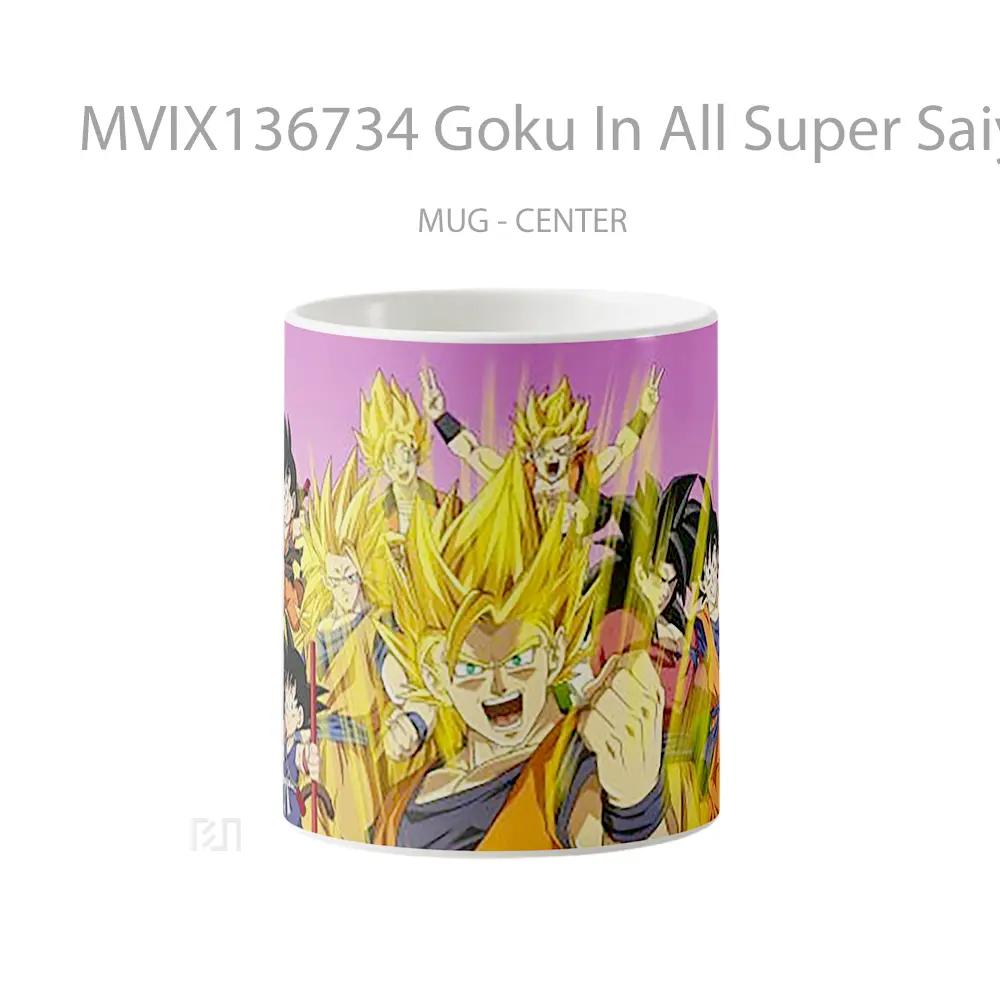 Mug Goku In All Super Saiyajin Fases Cangkir Anime