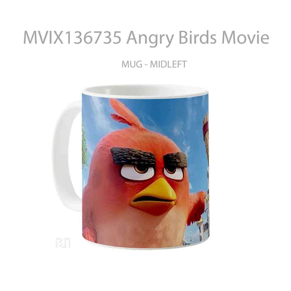 Mug Angry Birds Movie Gelas Hewan Lucu - All-side / Desain