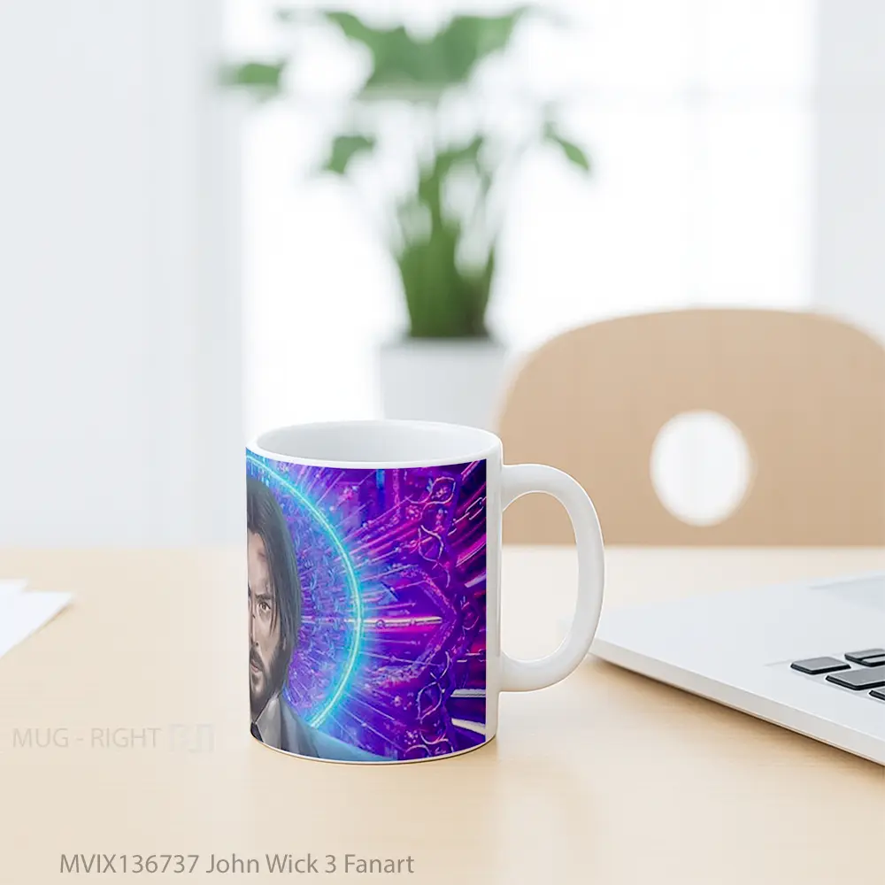 Mug John Wick 3 Fanart Gelas Keramik Unik - All-side / Desain