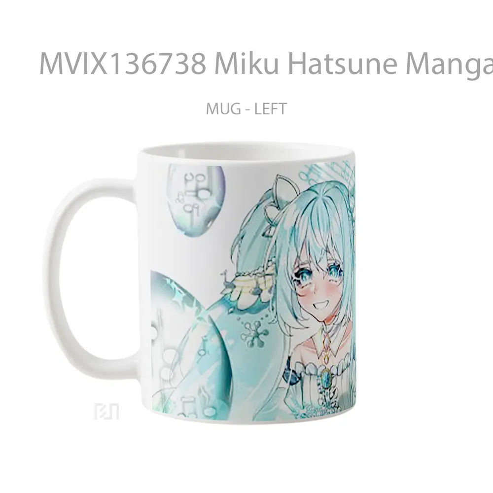 Mug Miku Hatsune Manga Cangkir Anime - All-side / Desain