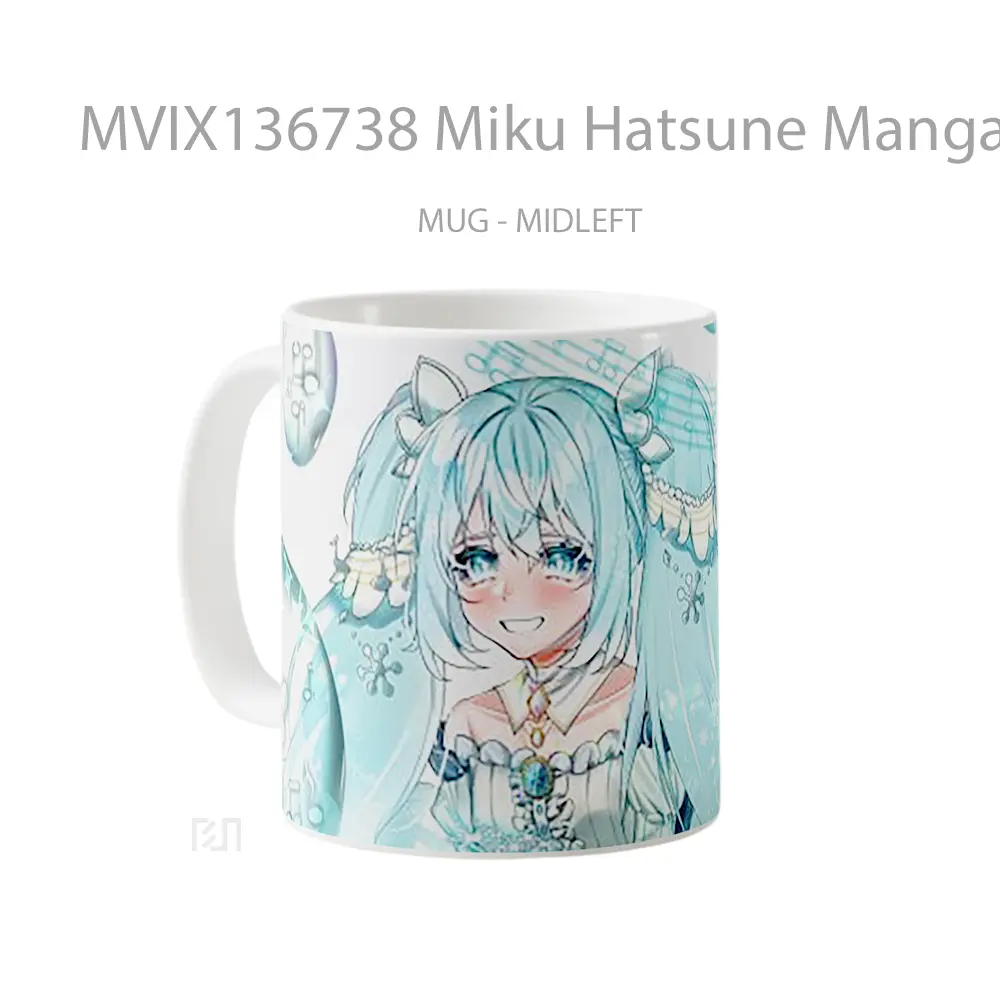 Mug Miku Hatsune Manga Cangkir Anime - All-side / Desain