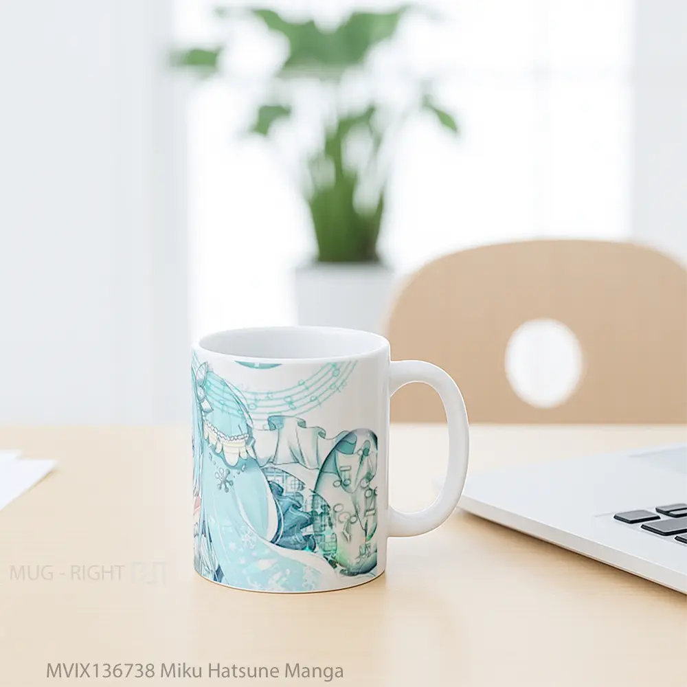 Mug Miku Hatsune Manga Cangkir Anime - All-side / Desain