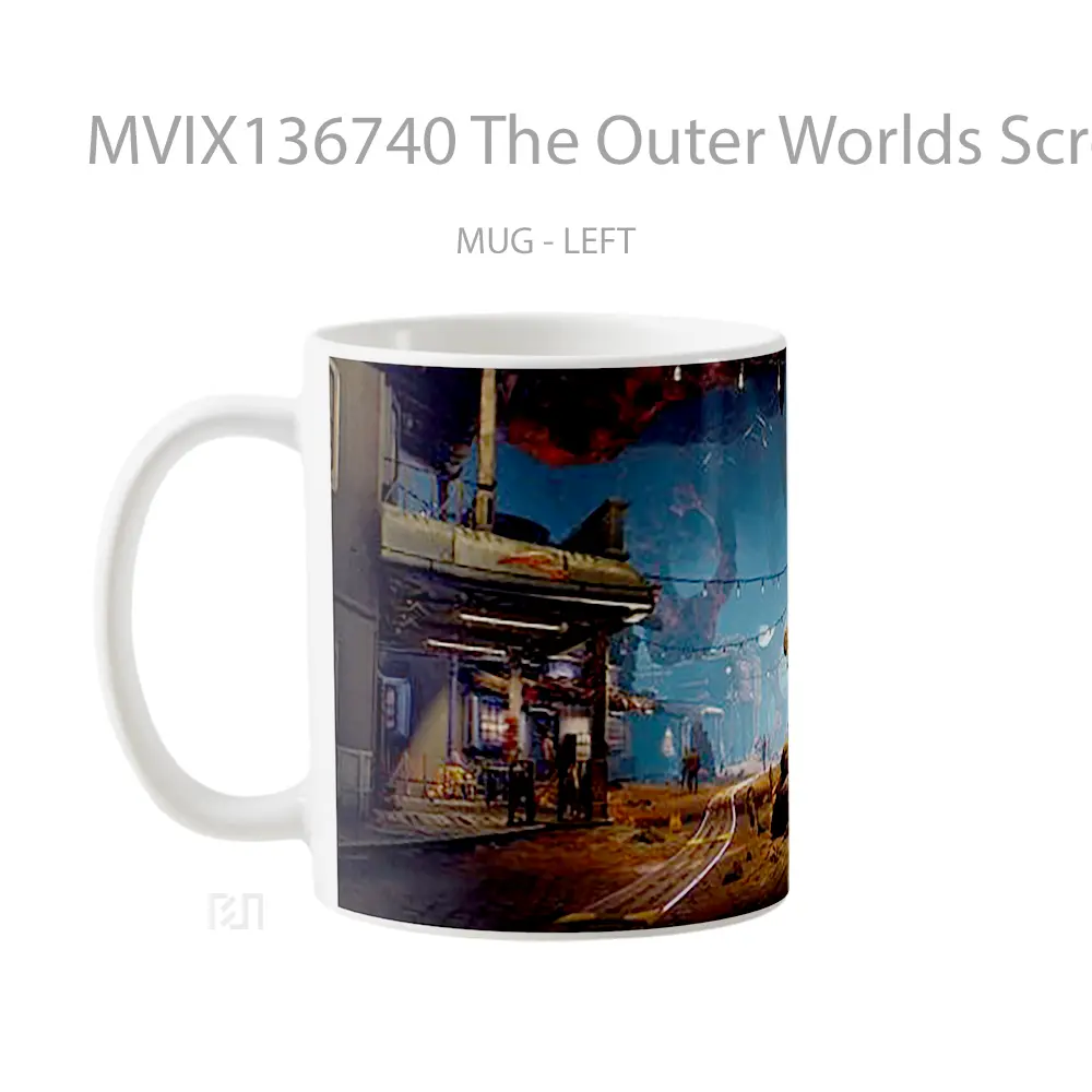 Mug The Outer Worlds Screenshot Gelas Keramik Unik - All-side / Desain