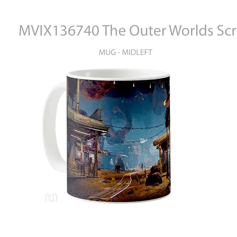 Mug The Outer Worlds Screenshot Gelas Keramik Unik - All-side / Desain
