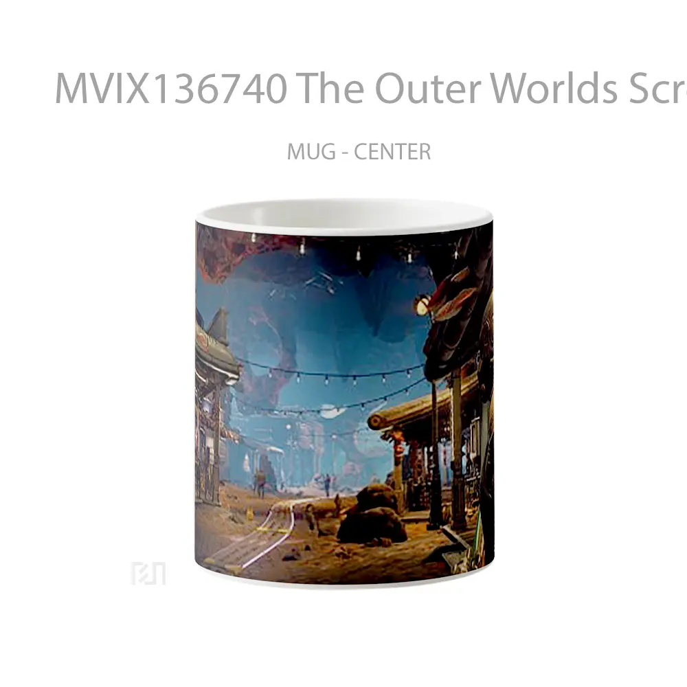Mug The Outer Worlds Screenshot Gelas Keramik Unik