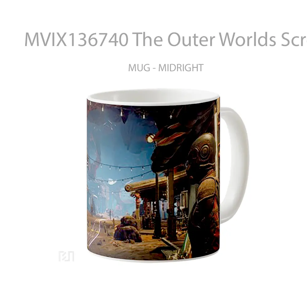 Mug The Outer Worlds Screenshot Gelas Keramik Unik - All-side / Desain