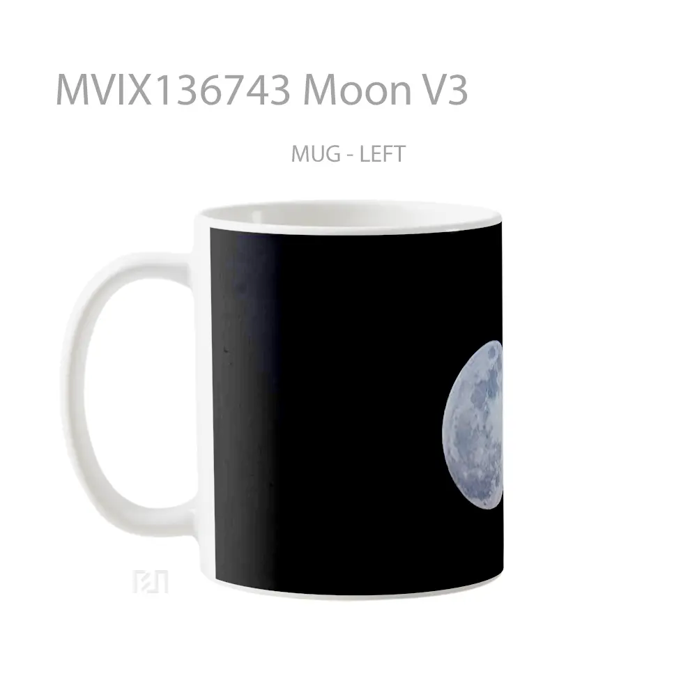 Mug Moon V3 Gelas Astronomi - All-side / Desain