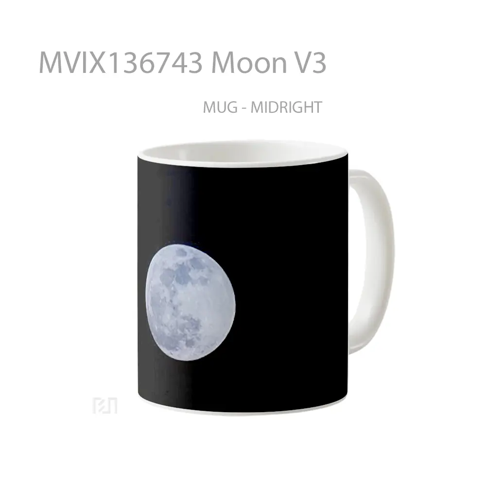 Mug Moon V3 Gelas Astronomi - All-side / Desain