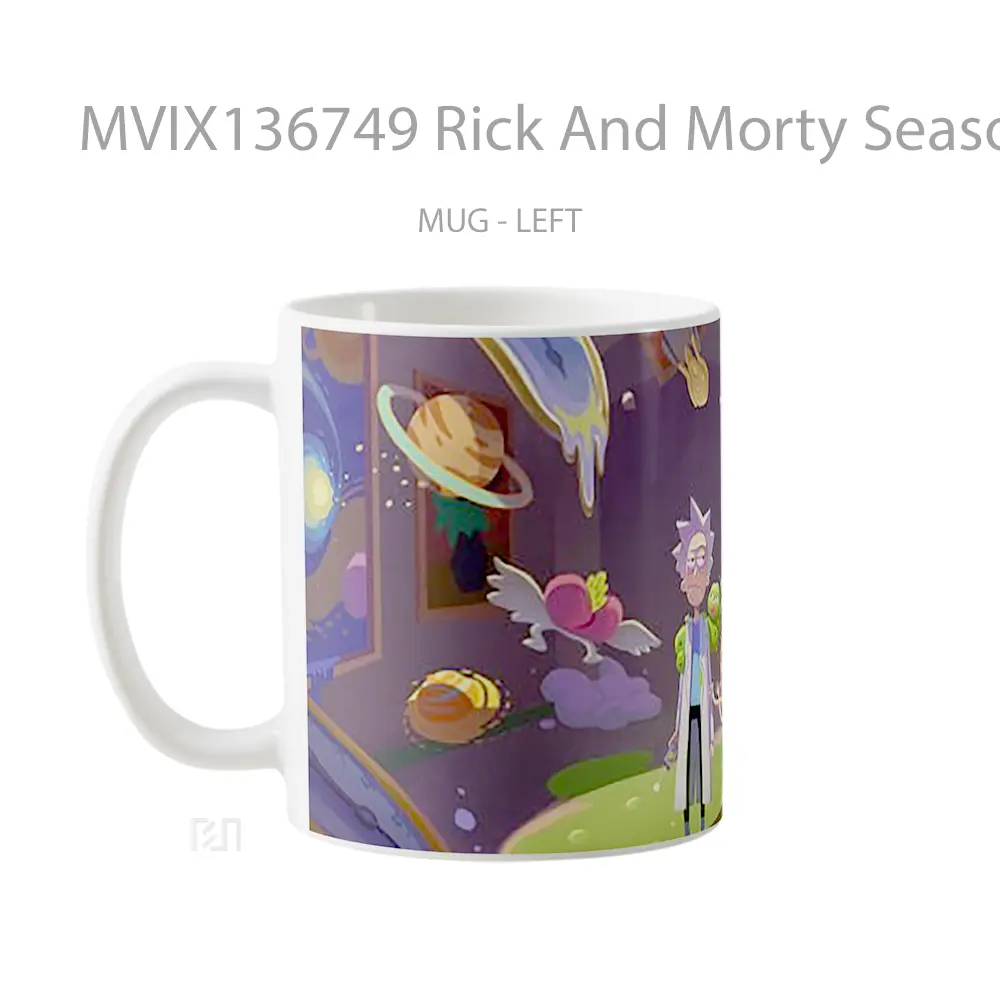 Mug Rick And Morty Season 4 Gelas Kartun - All-side / Desain