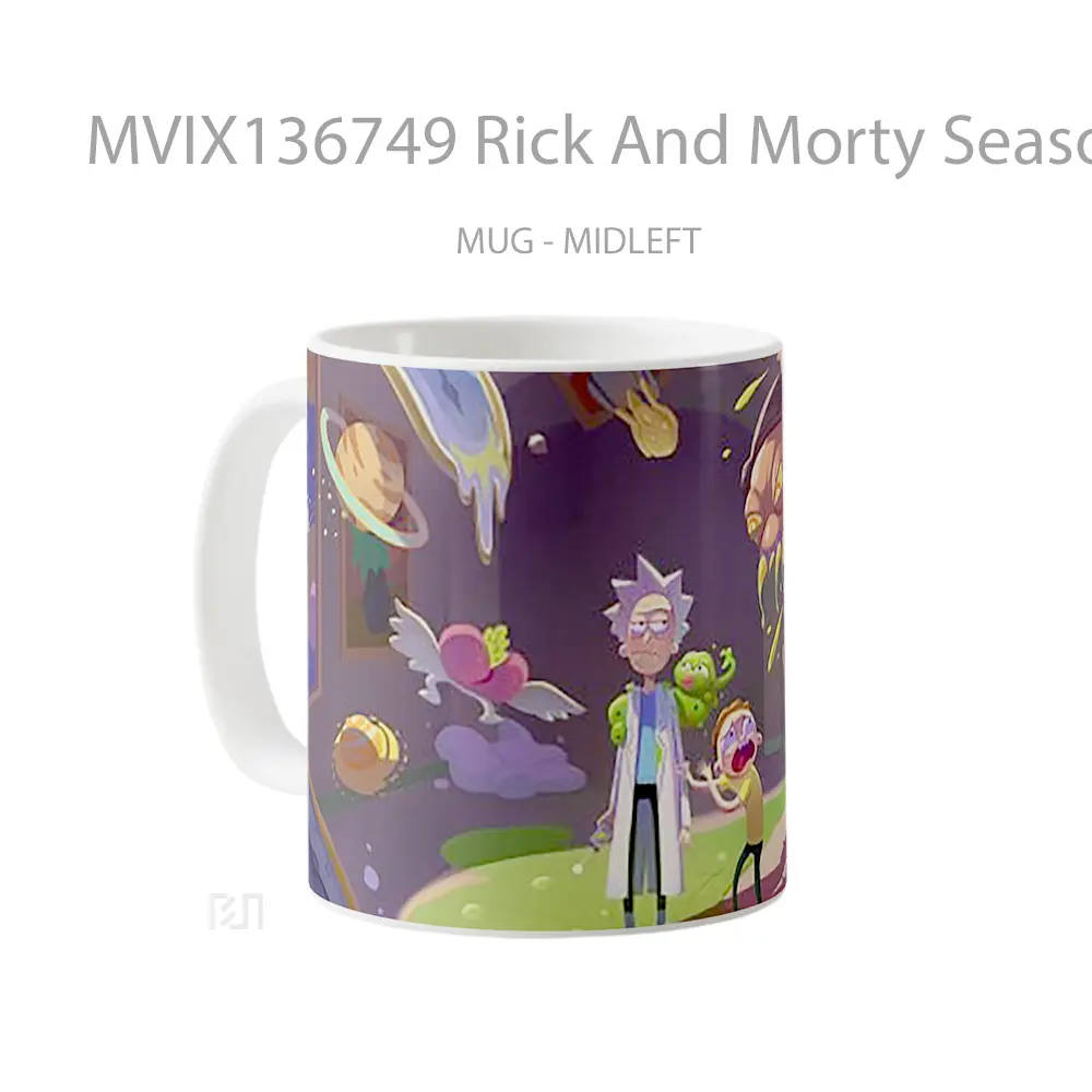 Mug Rick And Morty Season 4 Gelas Kartun - All-side / Desain