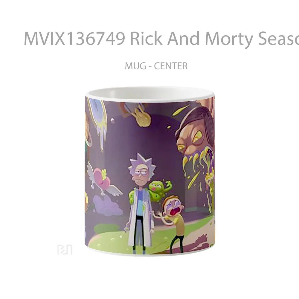 Mug Rick And Morty Season 4 Gelas Kartun