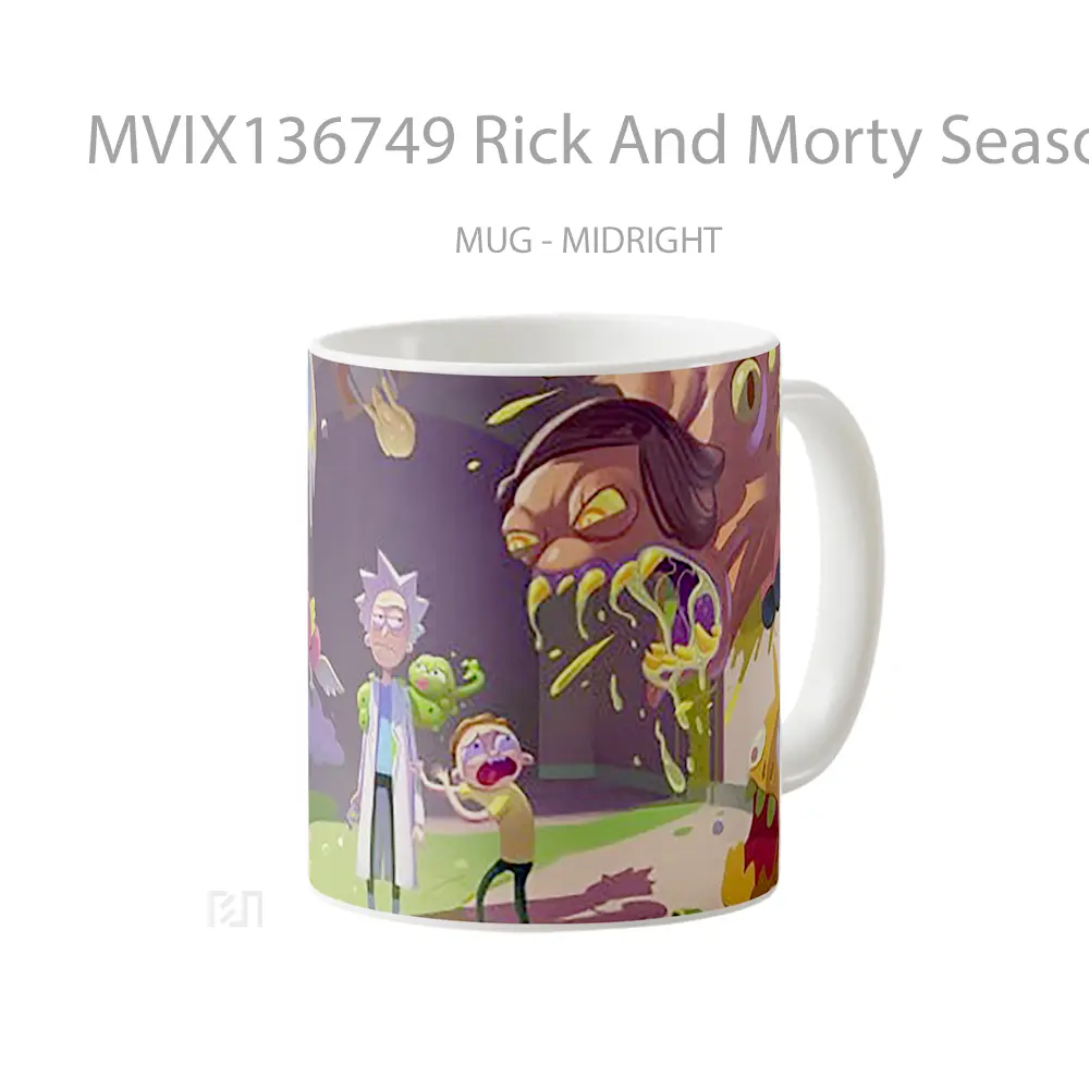 Mug Rick And Morty Season 4 Gelas Kartun - All-side / Desain