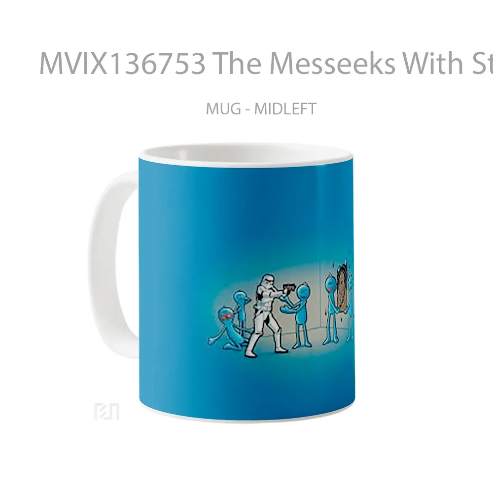 Mug The Messeeks With Stormtrooper Gelas Star Wars - All-side / Desain