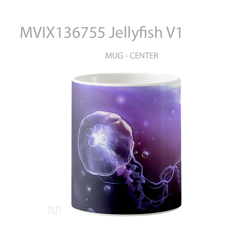 Mug Jellyfish V1 Gelas Keramik Unik