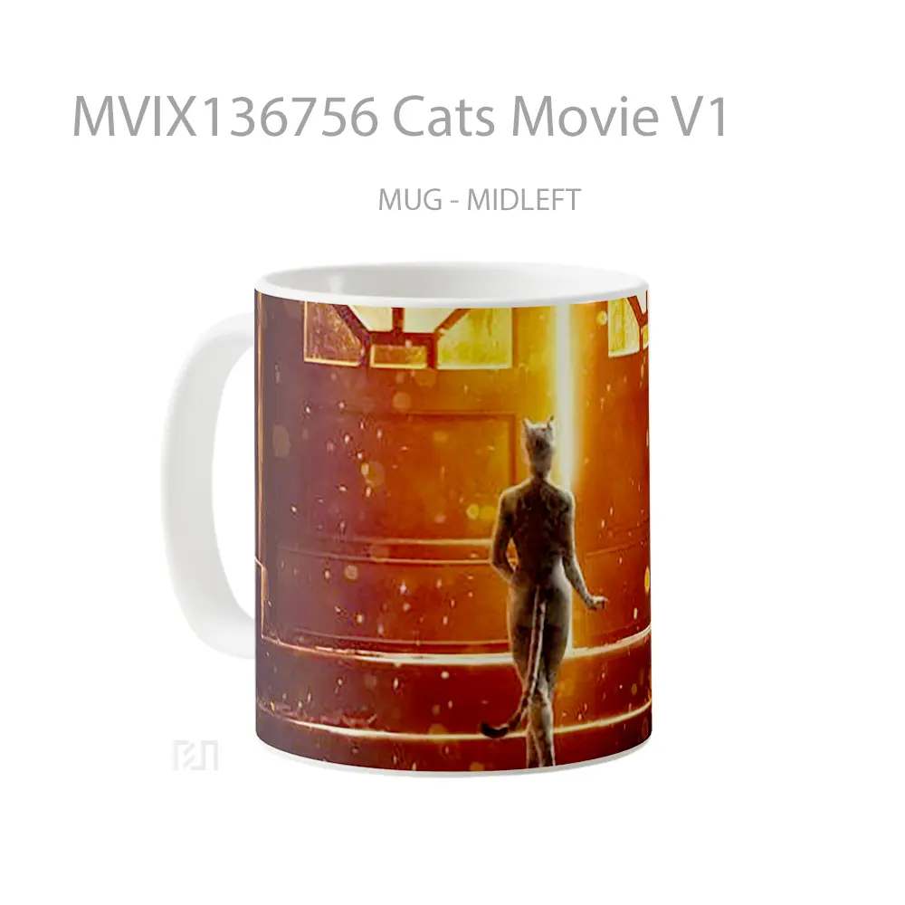 Mug Cats Movie V1 Gelas Hewan Lucu - All-side / Desain