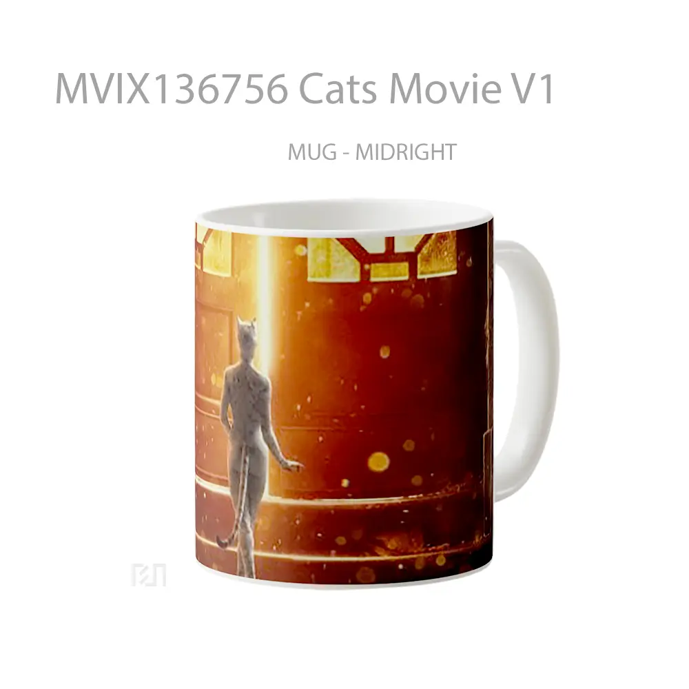 Mug Cats Movie V1 Gelas Hewan Lucu - All-side / Desain