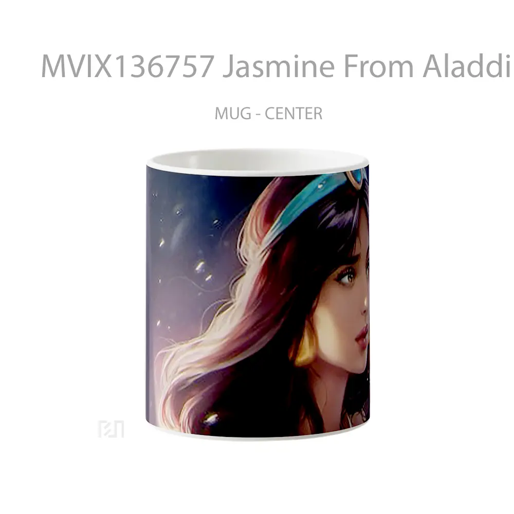 Mug Jasmine From Aladdin Fanart Gelas Keramik Unik