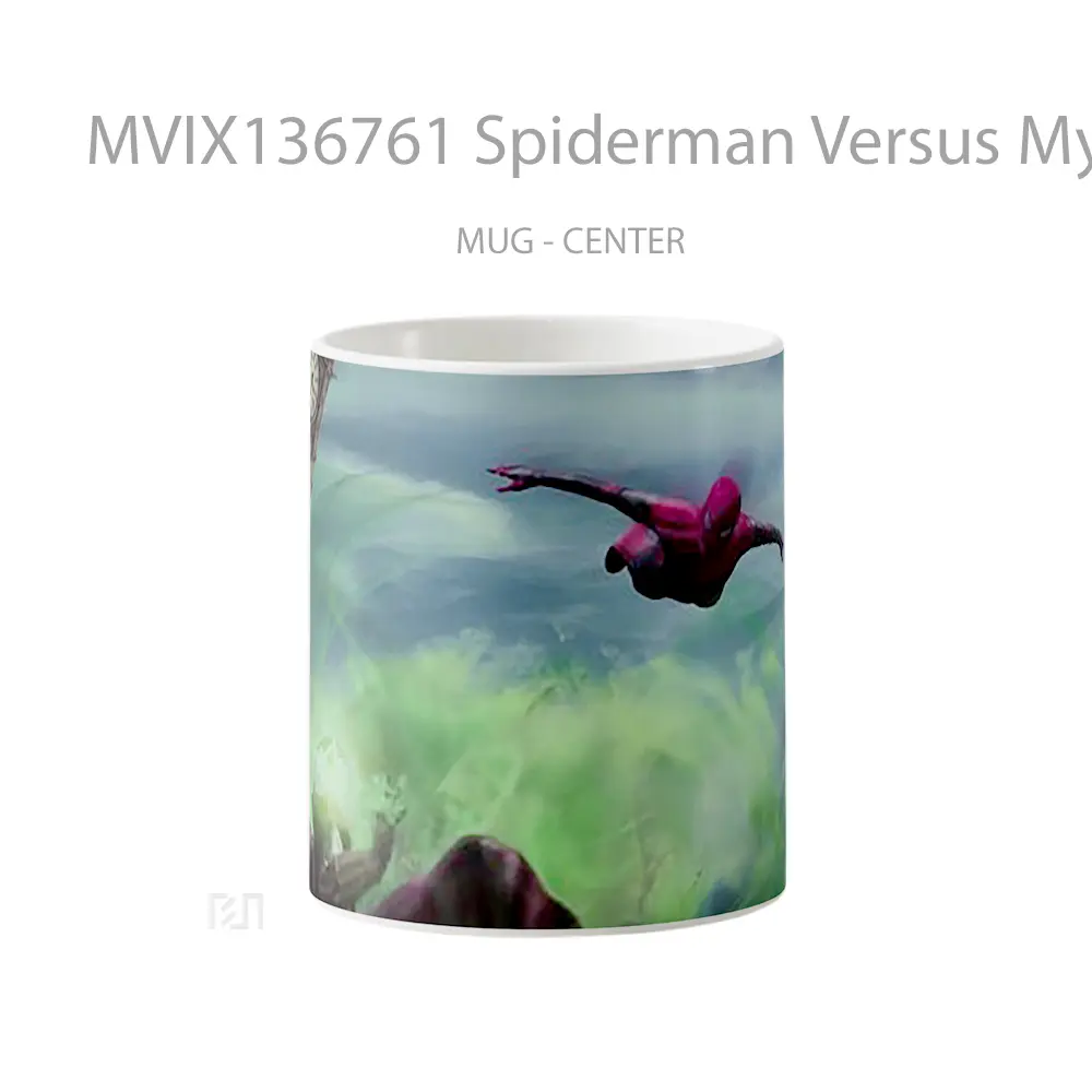 Mug Spiderman Versus Mysterio Gelas Superhero
