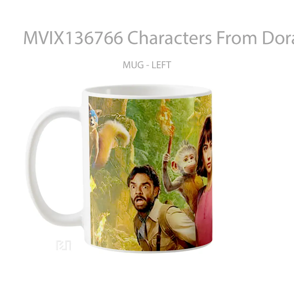 Mug Characters From Dora And The Lost City Of Gold Gelas Keramik Unik - All-side / Desain