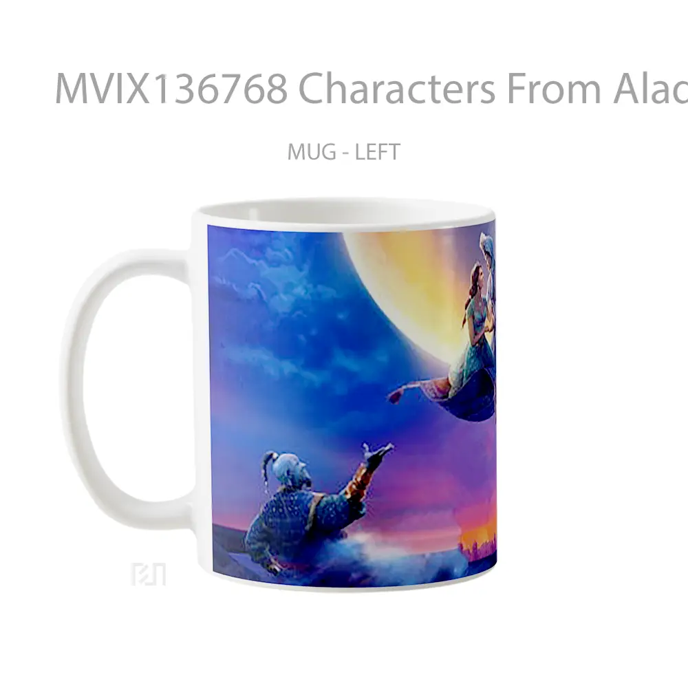 Mug Characters From Aladdin V1 Gelas Keramik Unik - All-side / Desain