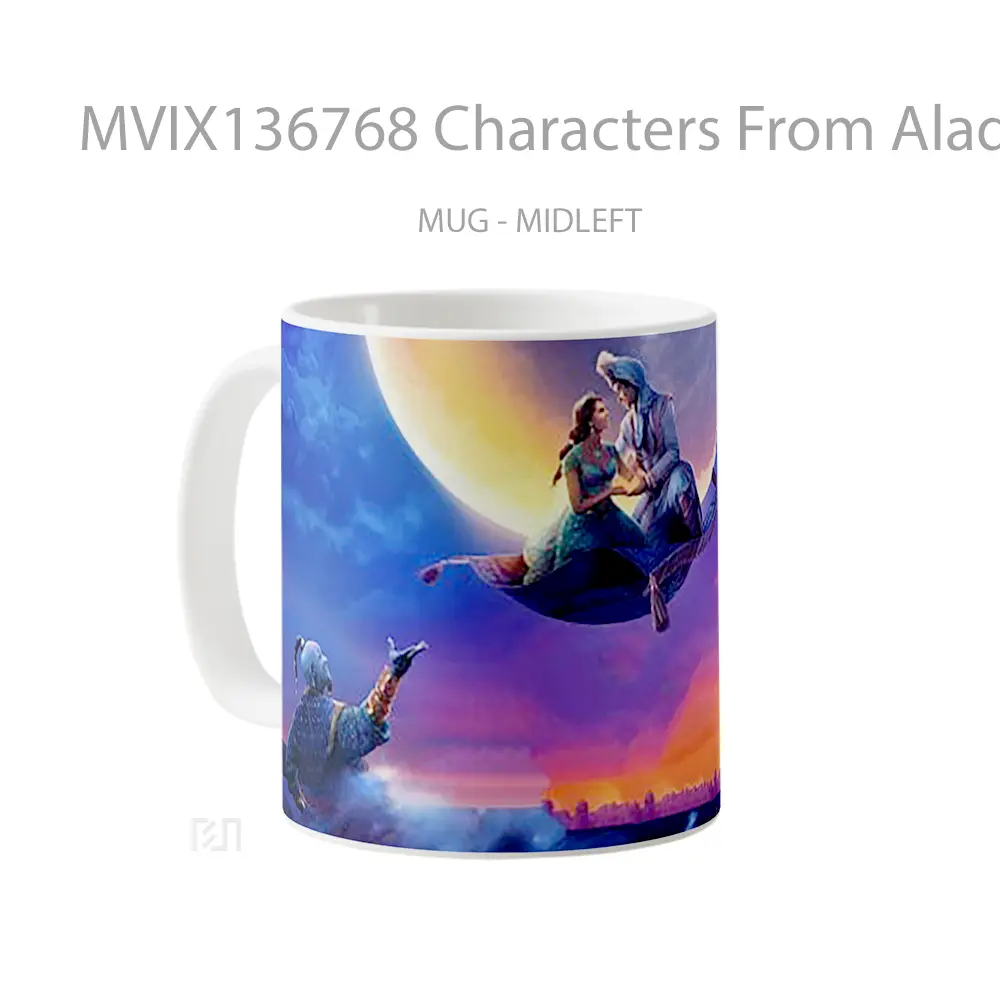 Mug Characters From Aladdin V1 Gelas Keramik Unik - All-side / Desain