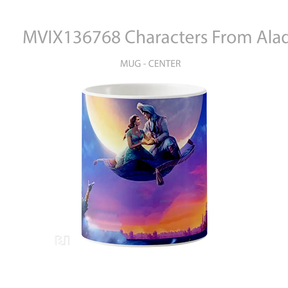 Mug Characters From Aladdin V1 Gelas Keramik Unik