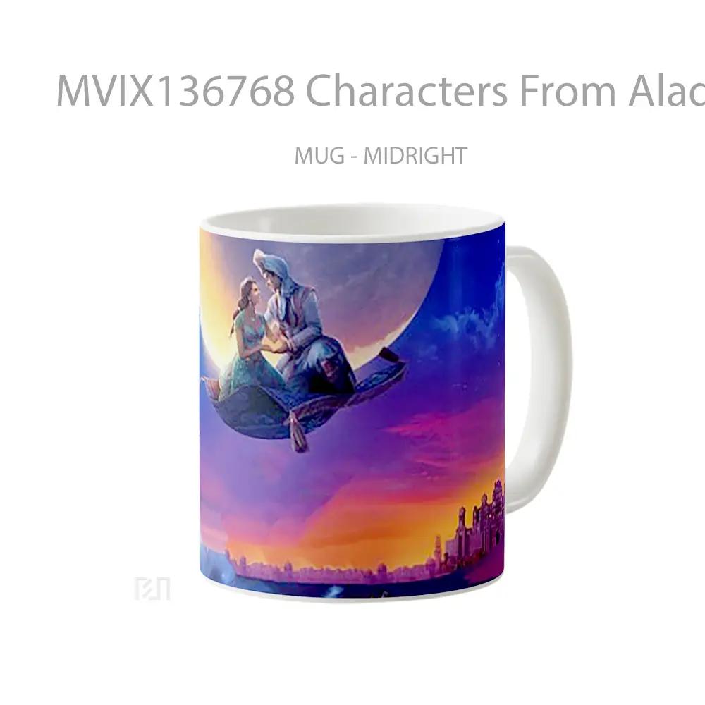 Mug Characters From Aladdin V1 Gelas Keramik Unik - All-side / Desain