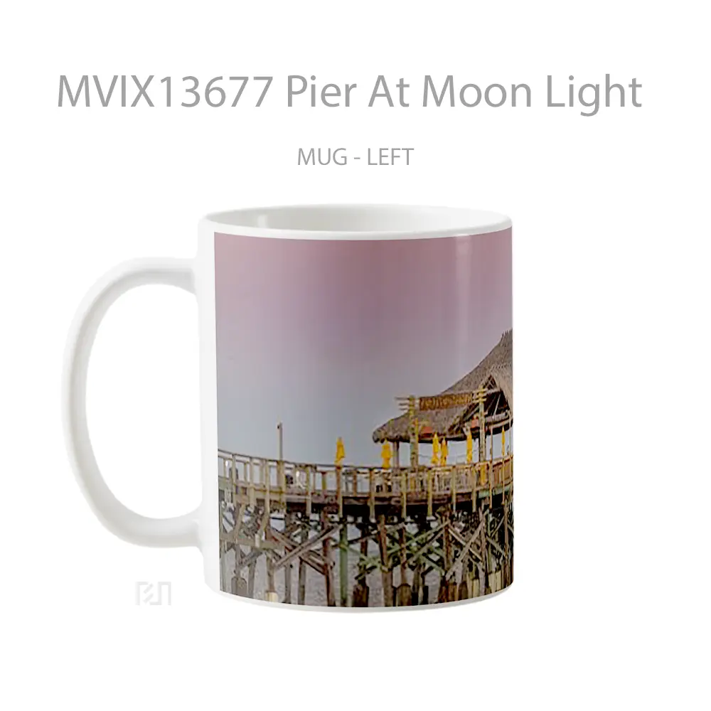 Mug Pier At Moon Light Gelas Astronomi - All-side / Desain