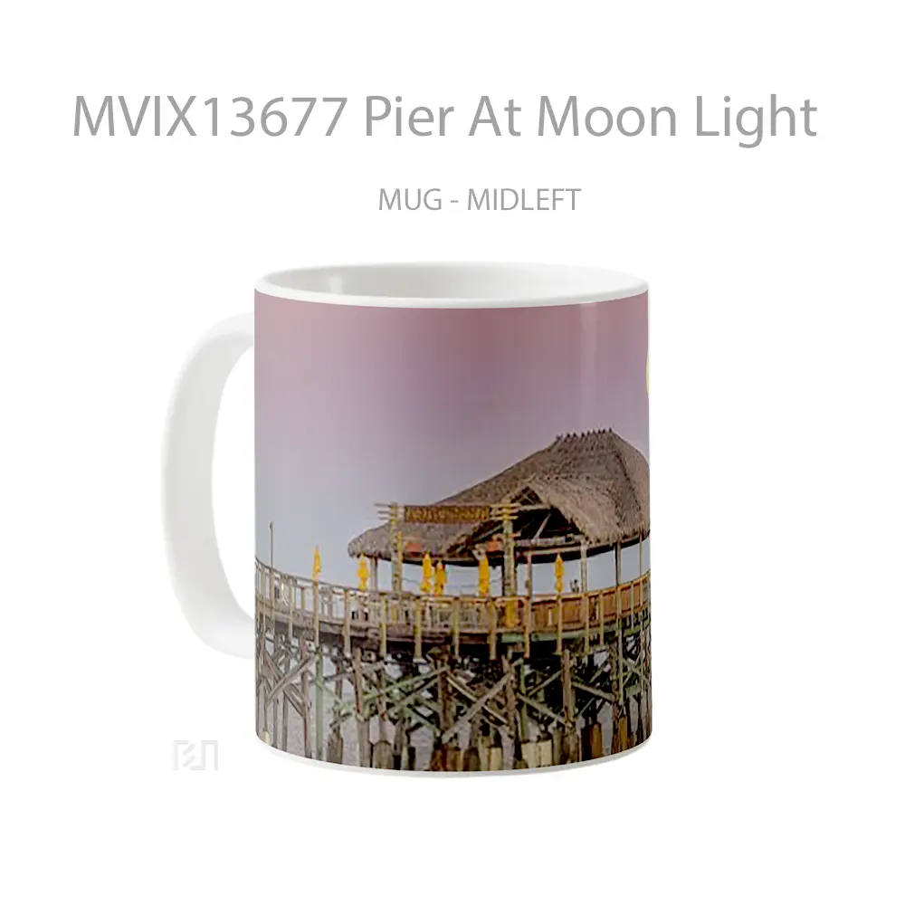 Mug Pier At Moon Light Gelas Astronomi - All-side / Desain