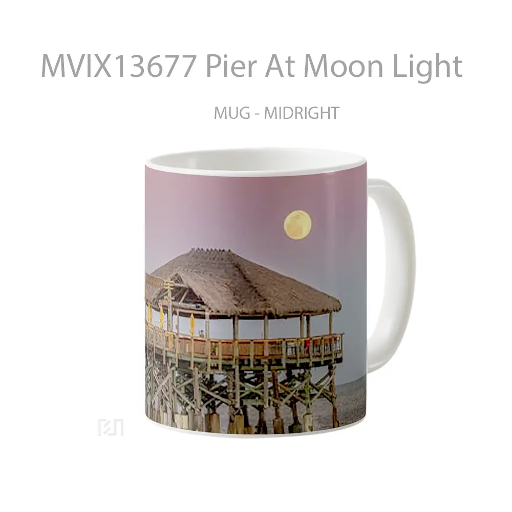 Mug Pier At Moon Light Gelas Astronomi - All-side / Desain