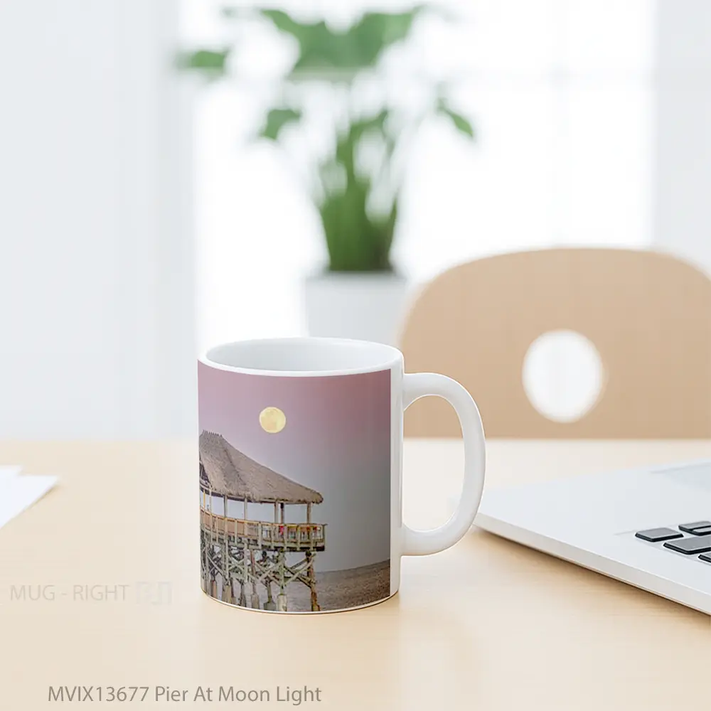 Mug Pier At Moon Light Gelas Astronomi - All-side / Desain